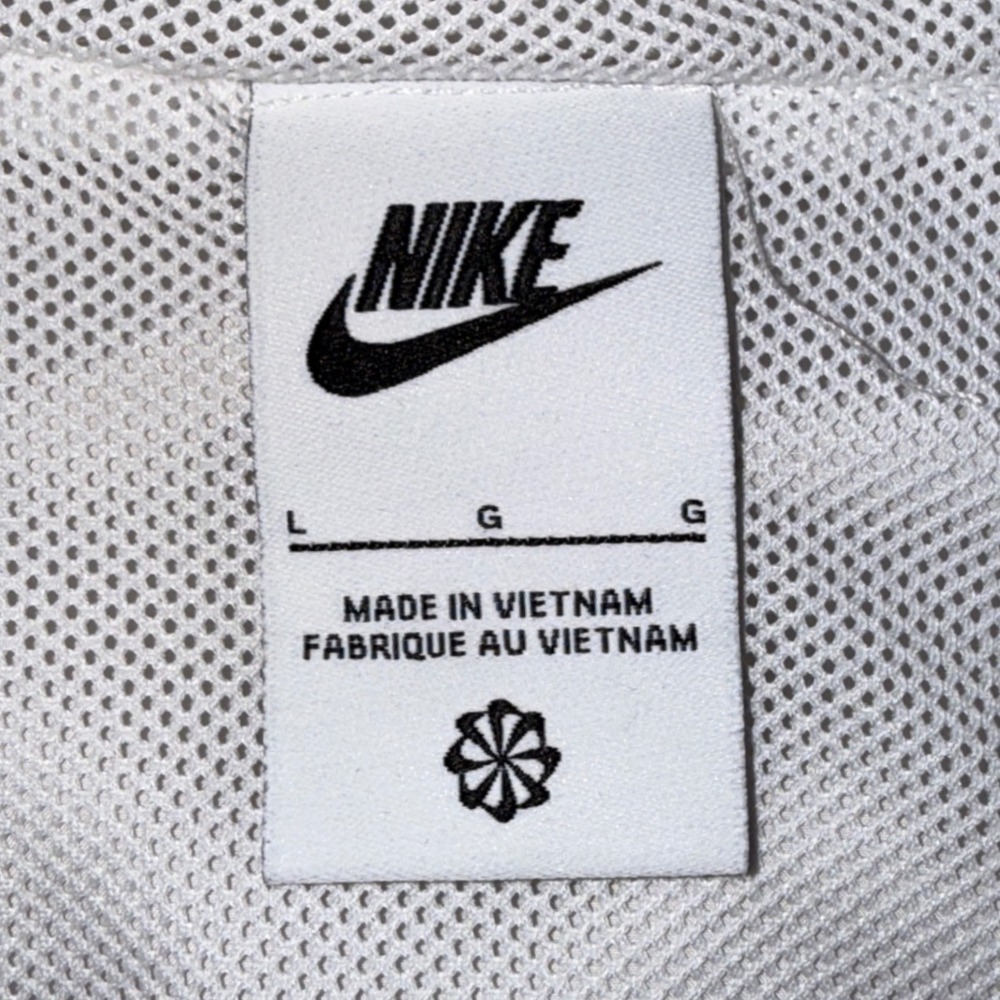 Nike Windbreaker Jacket Full Zip Hooded Lightweight Beige Size Large - Picture 3 of 5